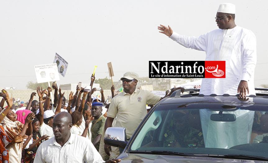 VIDEO | L’arrivée de Macky SALL à Saint-Louis et l’inauguration du château de Leybar.