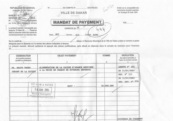 Fausses factures du Gie Keur Tabbar, faux procès-verbaux de réception et mandats de payement signés de sa main : Au-delà des aveux de Mbaye Touré & Cie, voici les preuves matérielles qui enfoncent Khalifa Sall