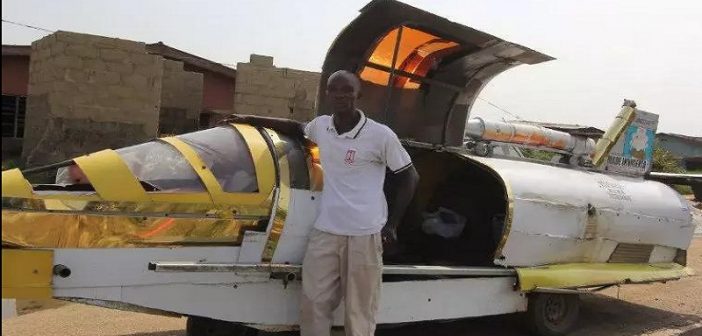 Un Nigérian, construit une voiture qui roule sur la terre et la mer, et bientôt, "volera" (PHOTOS)