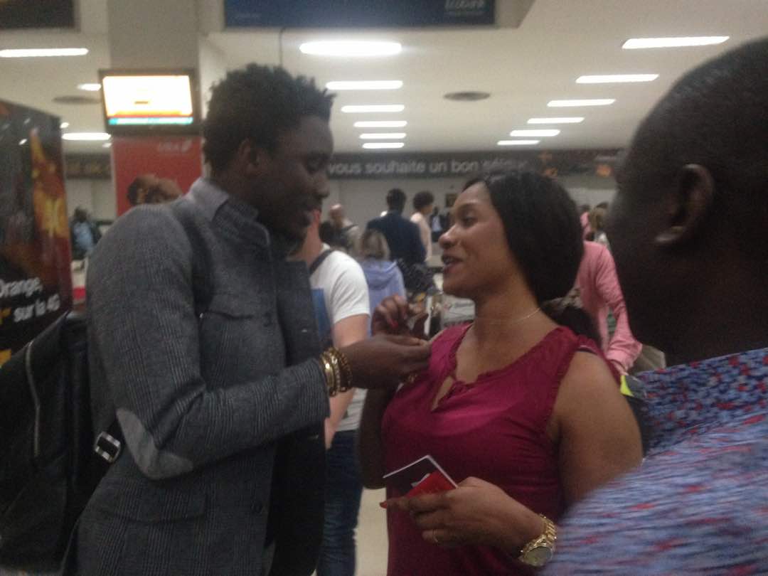 (10 Photos) Pape Diouf et son épouse Bébé Basse croisent Waly Seck à …