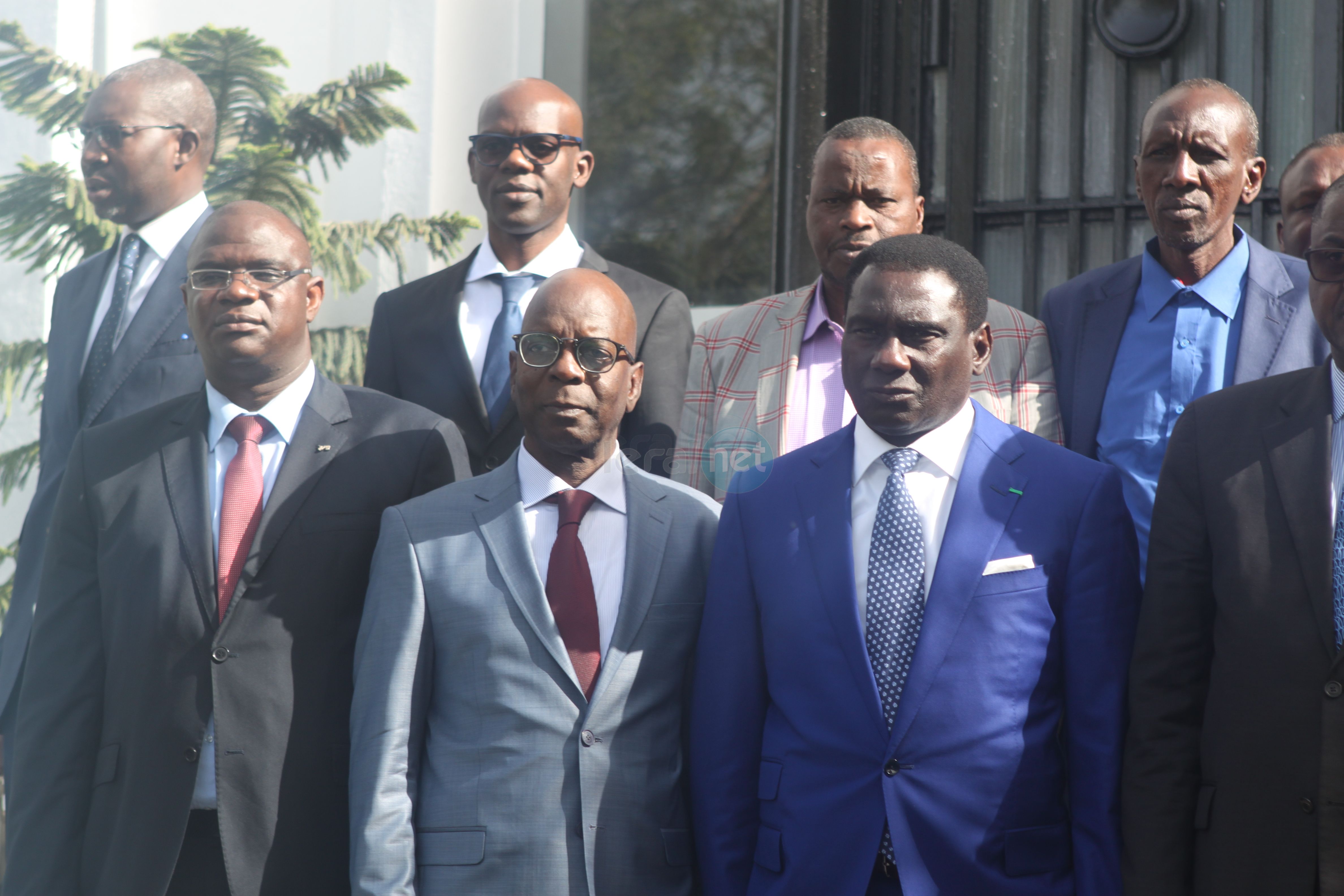 Rencontre entre le Dr Cheikh Kanté directeur général du port autonome de Dakar  et Maître Baber Gano ministre Malien des transports