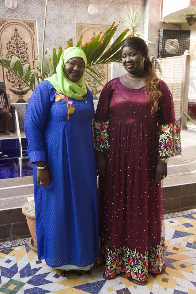 Mame Marième Thiam Babou à l'enregistrement de l'émission ALMOUMINAH avec Marianne Diop sur la TFM