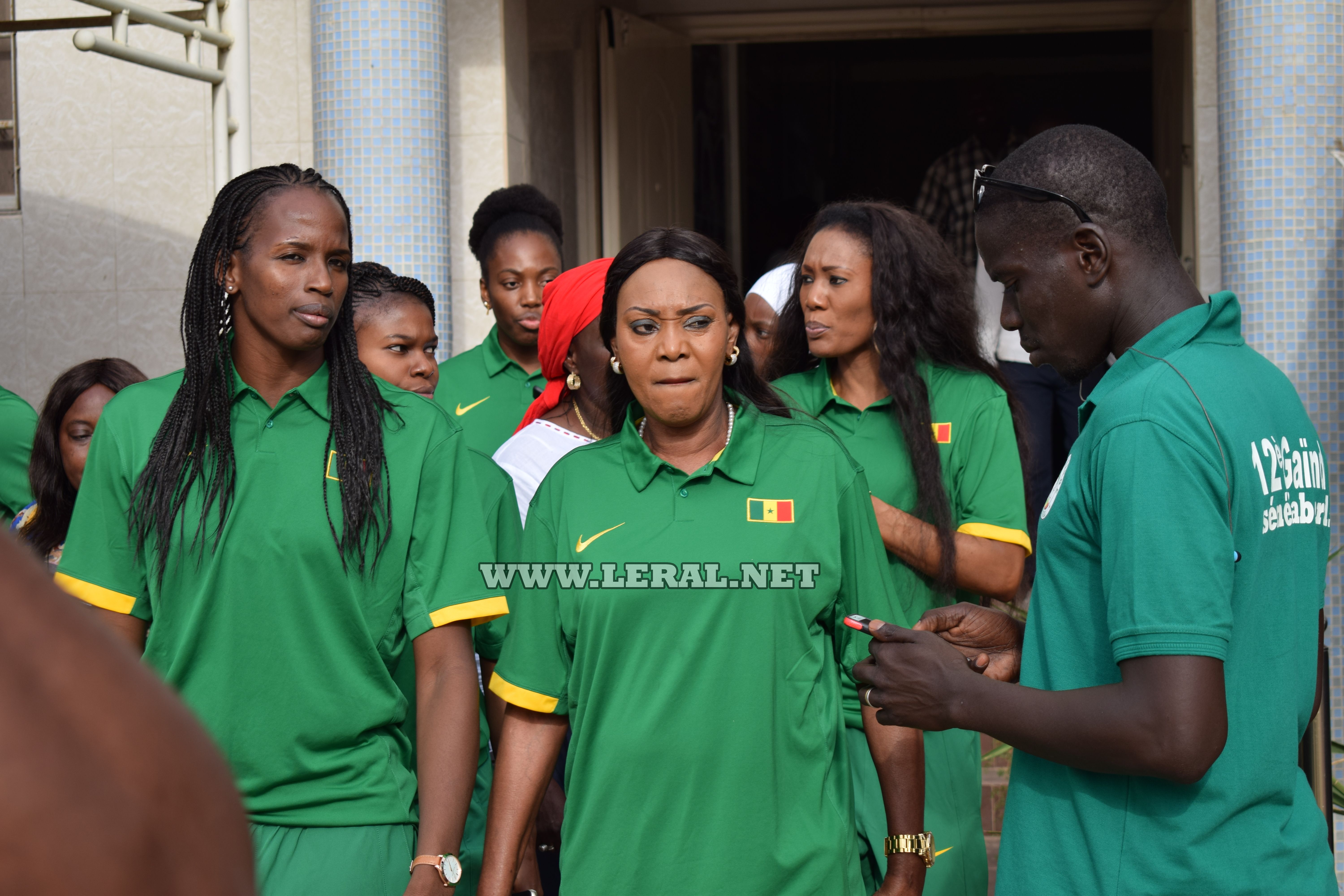 Photos :  Les lionnes du Basket avant leur départ pour l'Afrobasket au Mali