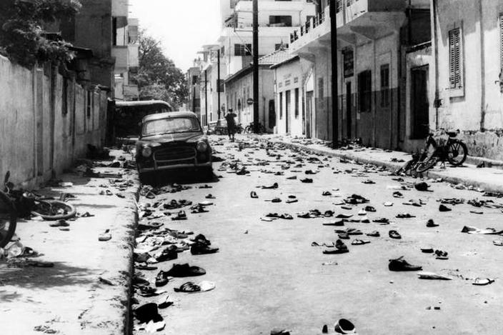 Après une manifestation ayant donné lieu à des affrontements entre les étudiants et travailleurs et les forces de l’ordre, à Dakar, le 31 mai 1968.