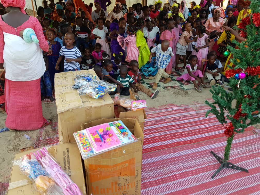 Photos : Les enfants du village d'enfants SOS de Kaolack fêtés par Adji Mergane Kanouté