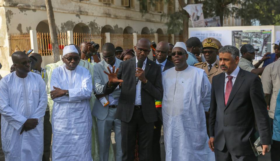 Photos : Macky Sall a lancé le projet d'assainissement de l'Ile de Saint Louis et de réhabilitation de la Place Faidherbe