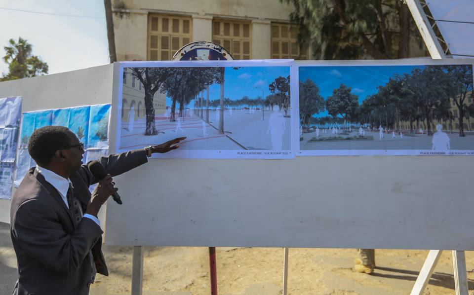 Photos : Macky Sall a lancé le projet d'assainissement de l'Ile de Saint Louis et de réhabilitation de la Place Faidherbe