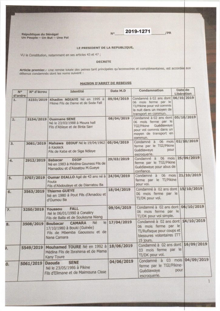 Grâce présidentielle: Khalifa Sall ignoré