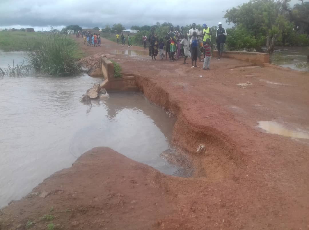 Wack Ngouna: Les fortes pluies emportent le pont de Keur Yoro Khodia