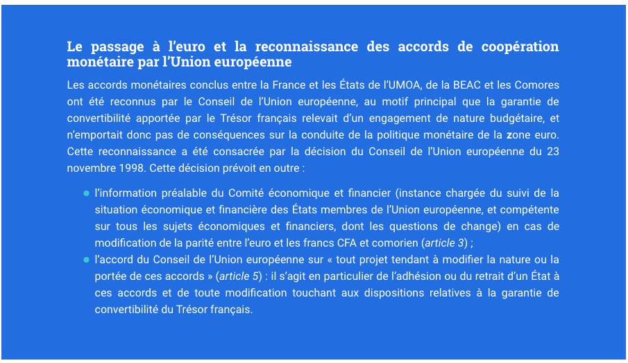 Les accords de coopération monétaire des années 70