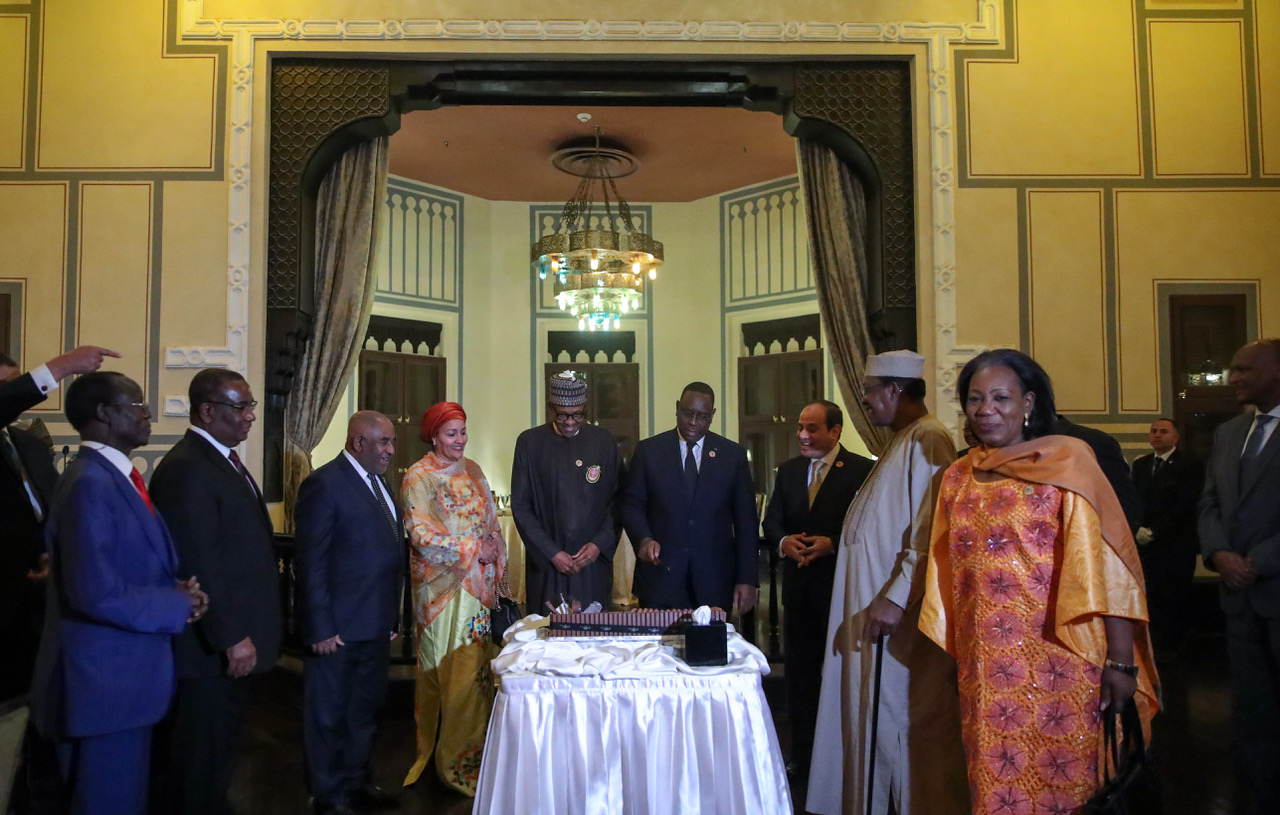 PHOTOS - Macky Sall a célébré son anniversaire avec ses pairs en Egypte