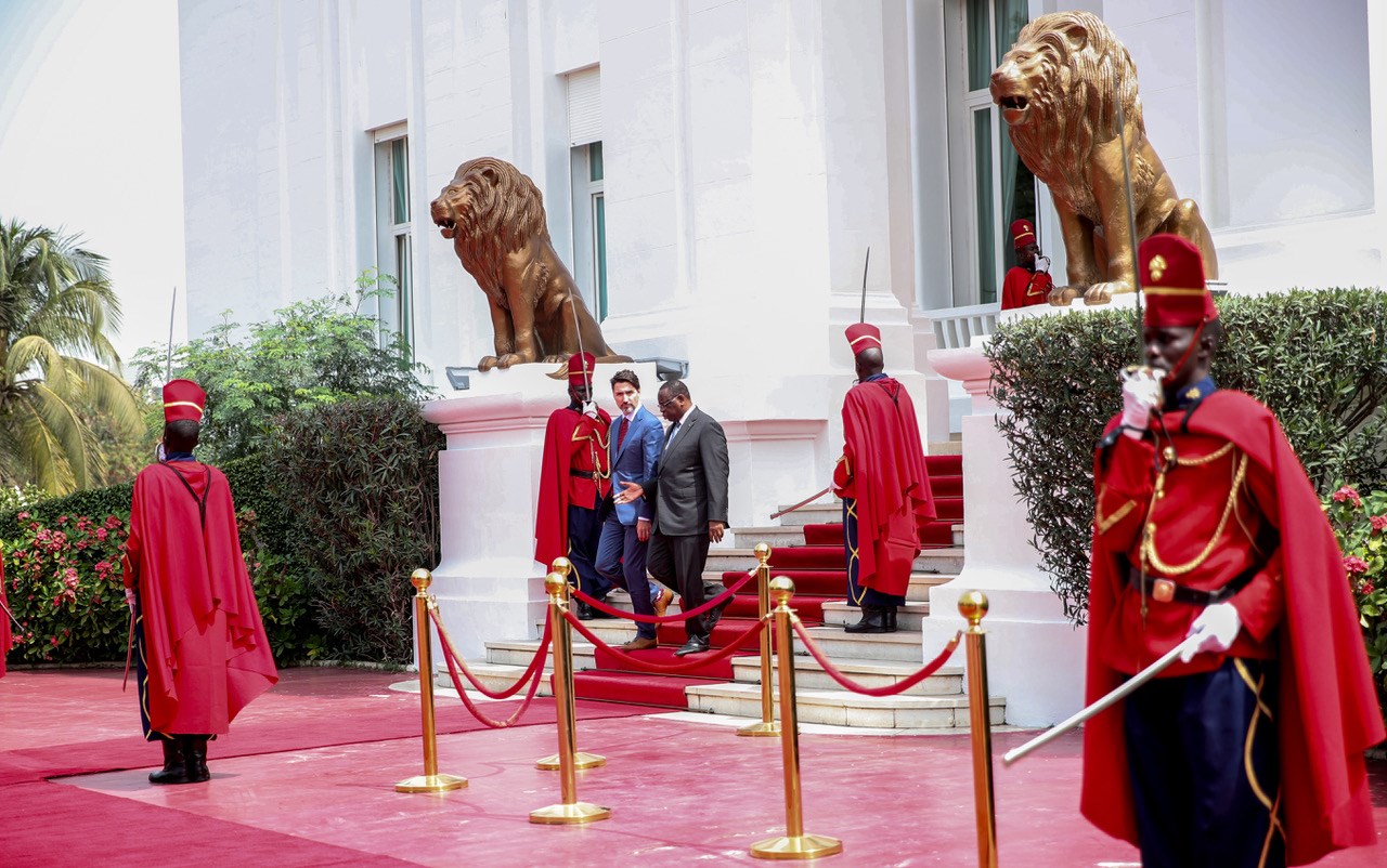 PHOTOS - Les temps forts de la rencontre entre Macky Sall et Justin Trudeau au Palais 