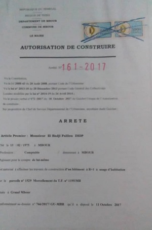 Conflit Foncier à Grand-Mbour : l’émigré El hadji Falilou Diop dénonce les réponses par procuration à l’Opinion publique servies par Me Assane Dioma Ndiaye