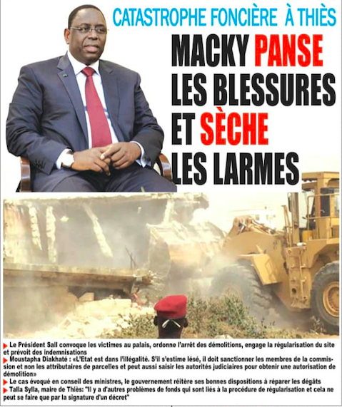 Colère des habitants de Mbour 4: Macky Sall calme les ardeurs et promet de réparer les dégâts des...