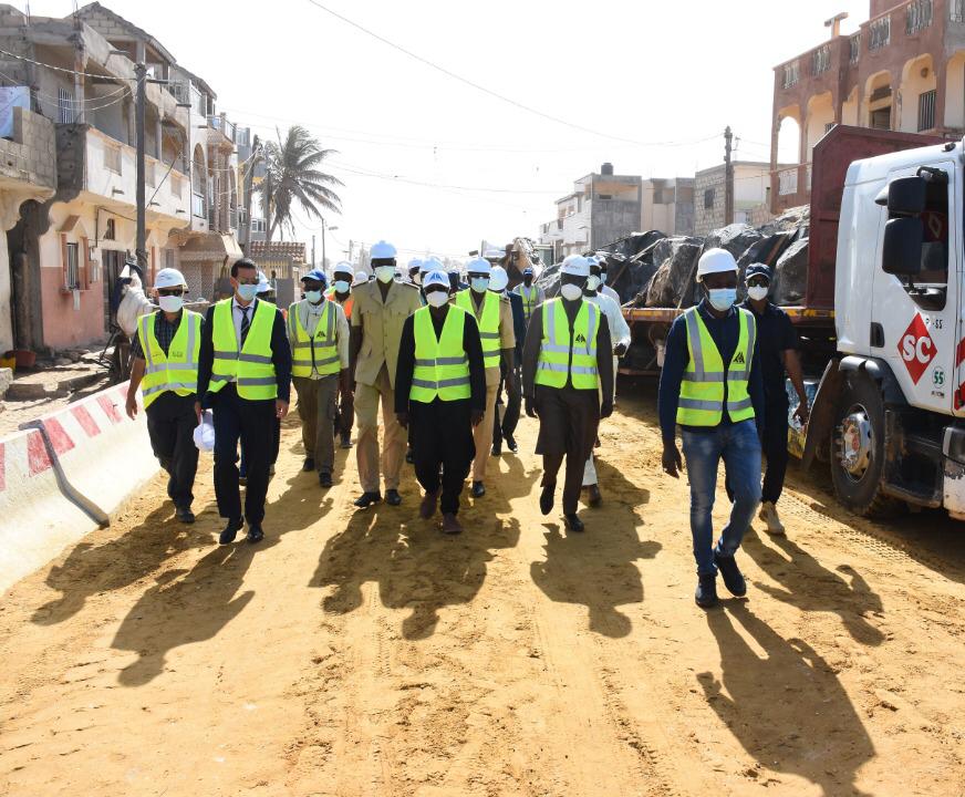 Saint-Louis / Visite des chantiers de l’Etat: Le ministre Oumar Guèye satisfait de l’avancement des travaux