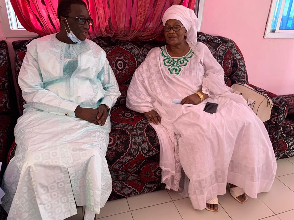 Présentation de condoléances: Amadou Bâ chez les familles de Serigne Mame Mor Mbacké Falilou et d'Aïda Mbodj