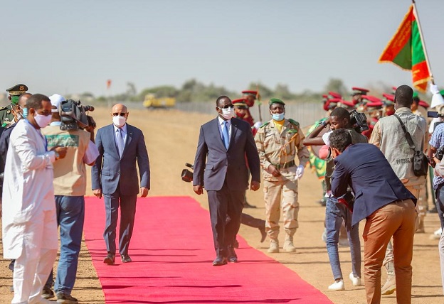 Pose de la première pierre du pont de Rosso: Macky Sall et les images de son accueil en Mauritanie