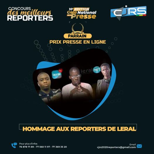 Prix Presse en Ligne: La Convention des Jeunes Reporters du Sénégal rend hommage aux défunts reporters du groupe LERAL.NET