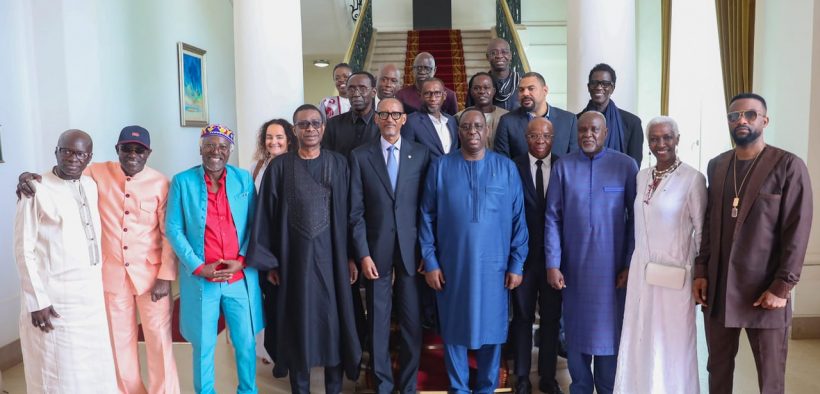 Présidence de l’UA : Macky Sall et Paul Kagamé rencontrent plusieurs artistes africains