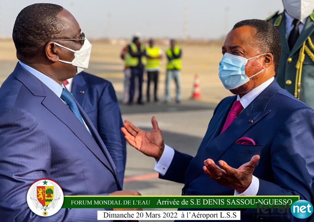 S.E Denis Sassou-Nguesso, Président du Congo Brazzaville est à Dakar, pour le Forum mondial de l'Eau