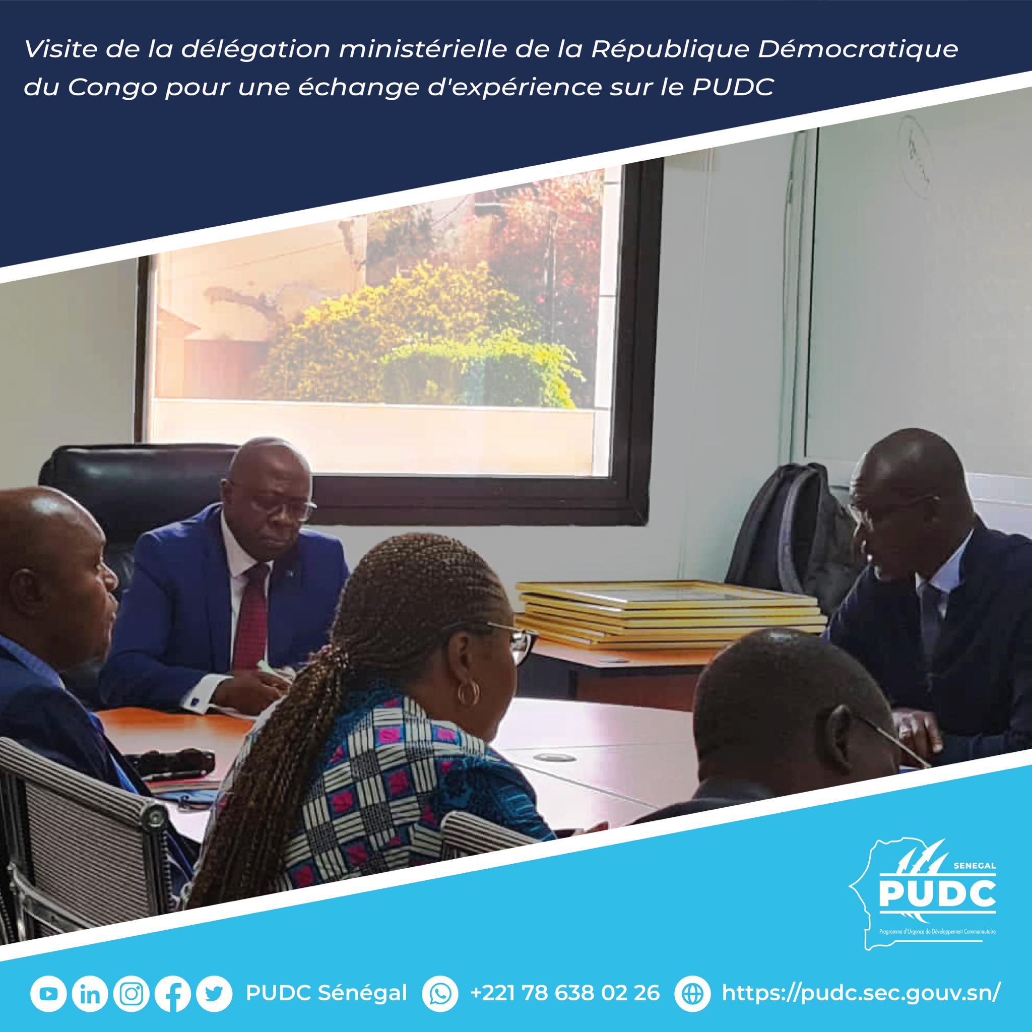 Le ministre d’Etat en charge du Plan et d'autres autorités du Congo, reçus par le PUDC (Photos)