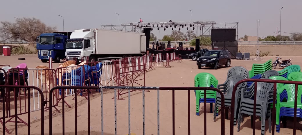 Préparatifs du meeting d'ouverture du ministre Cheikh Oumar Hann (images)