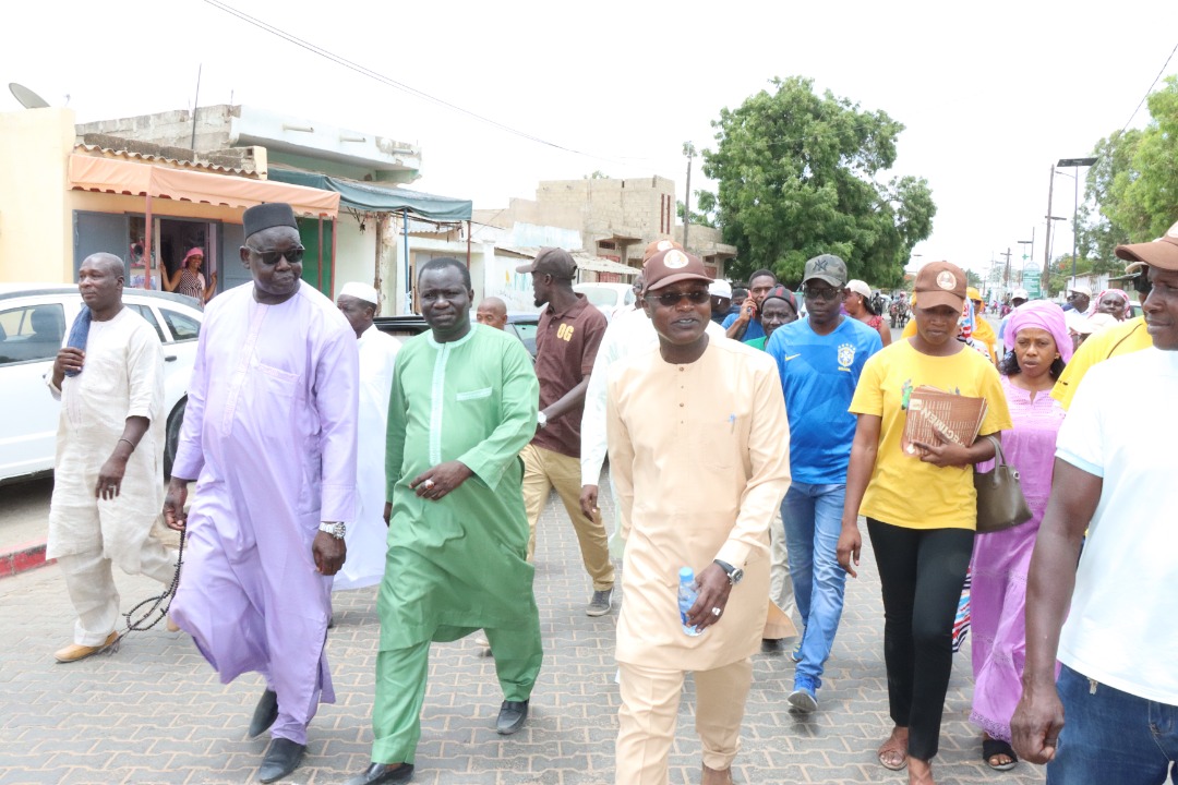 Sangalkam/ Législatives 2022 : Oumar Gueye, sur le terrain, vante les réalisations de Macky Sall