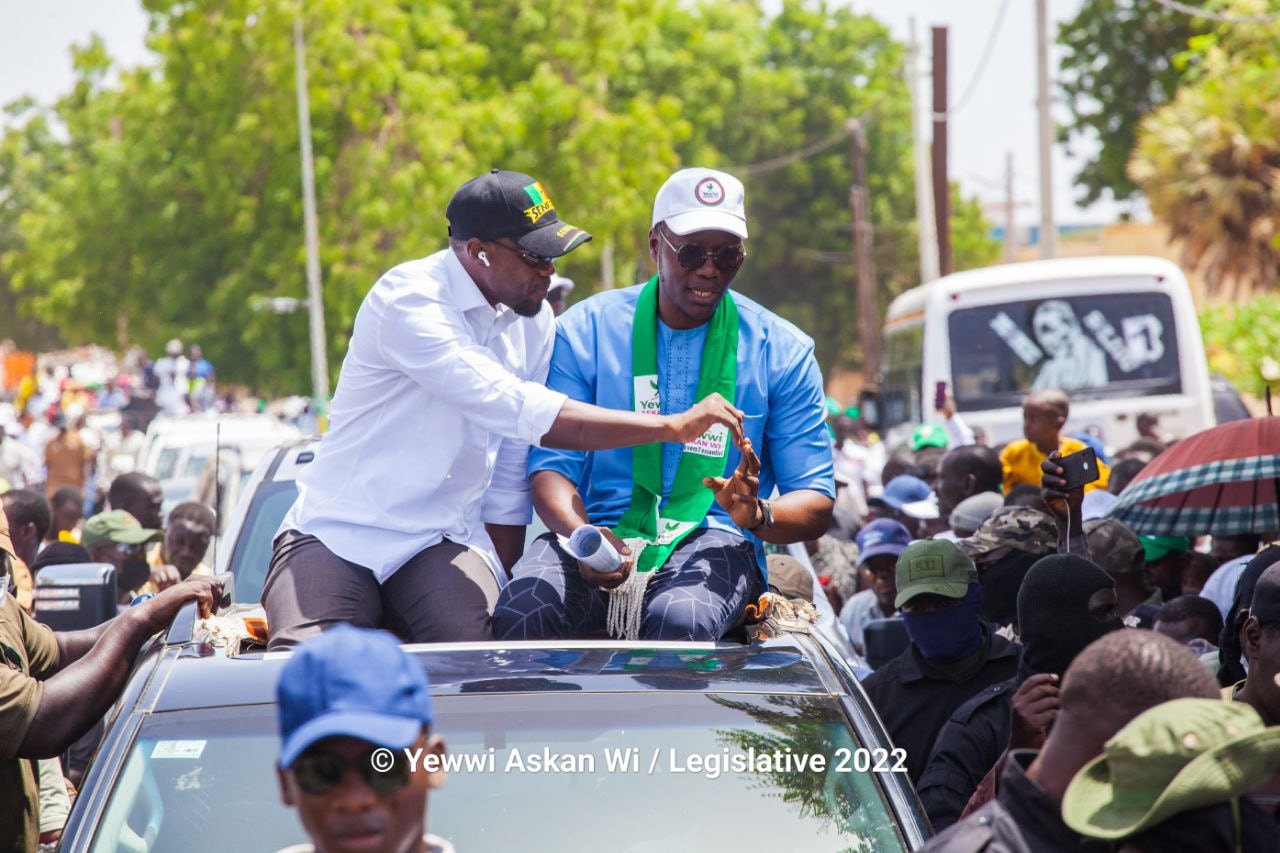 Législatives 2022 : Caravane de la coalition Yewwi Askan Wi à Tivaouane, Ndiassane et Mbour, hier, samedi 16 Juillet