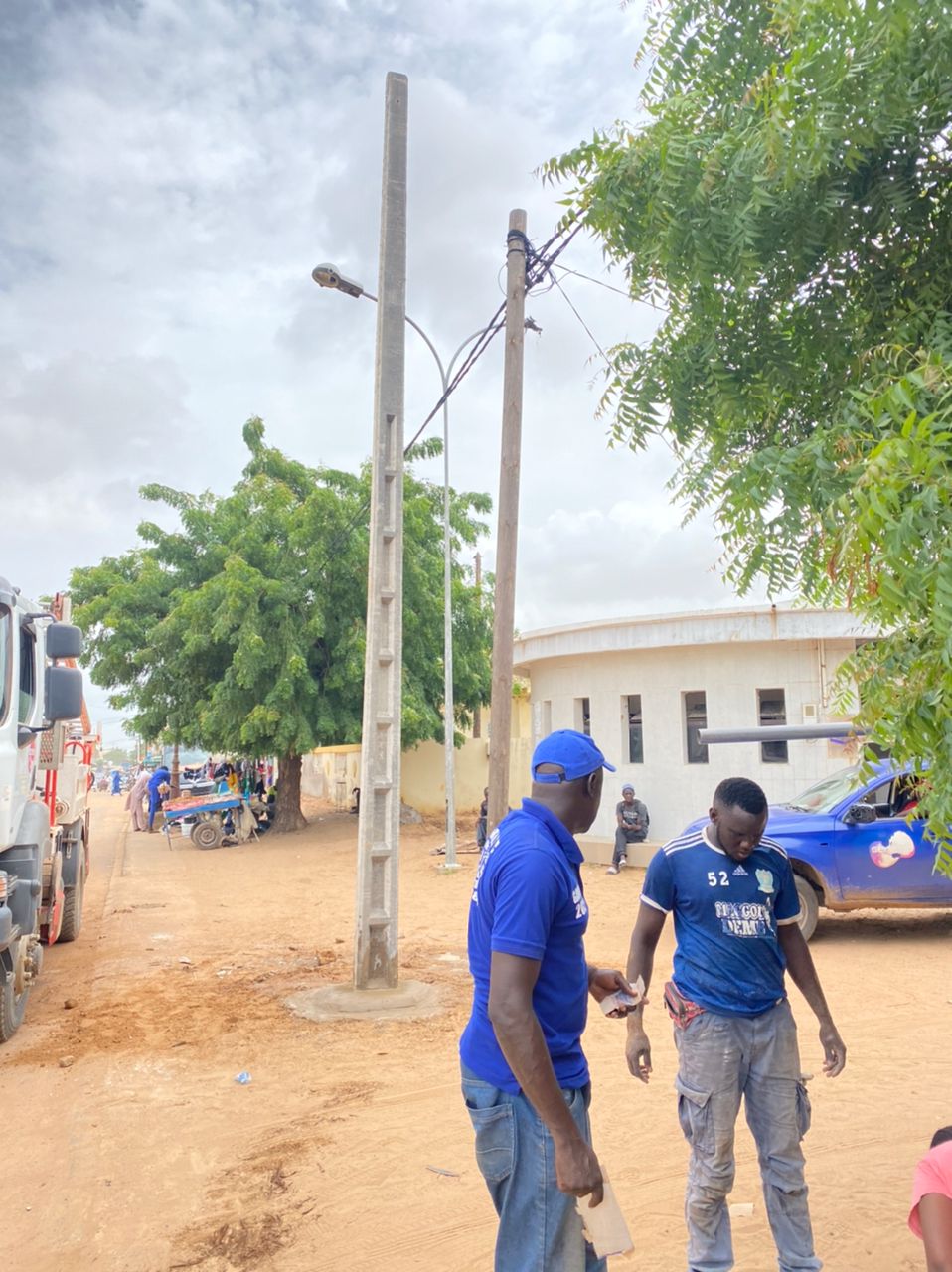 Darou Khoudoss: Le poteau électrique réparé