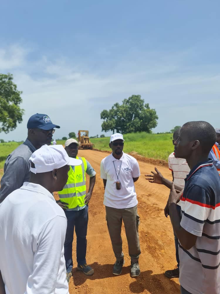 Pudc: Cheikh Diop visite le chantier de la piste Tankonfara-Médina Passy-Hamdallaye-Saré Samba Cissé-Bourouco (Photos)