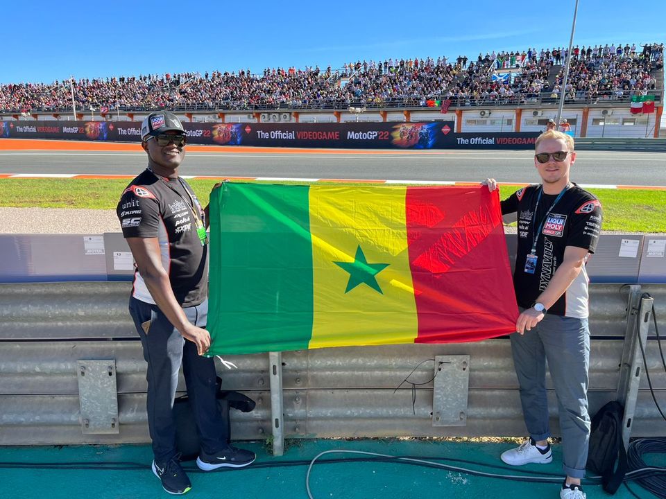 Grand prix de Moto GP 2022 à Valence : le Sénégal bien représenté Par Pape Samba Badiane !