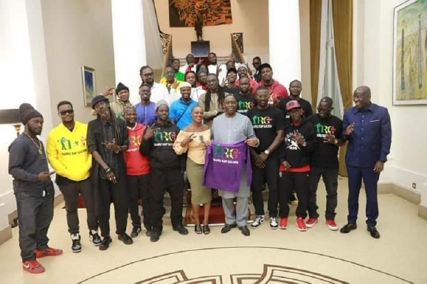 Culture - Macky Sall en style Rap : 25 acteurs majeurs du mouvement HIp Hop reçus au Palais