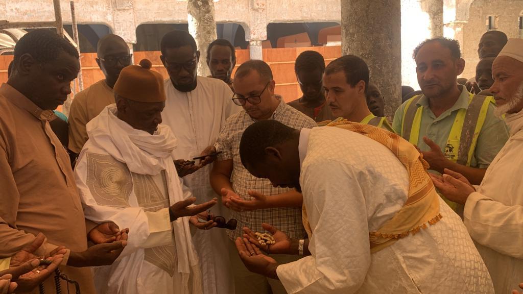 An 1 du début de la rénovation de la Grande Mosquée de Daroul Mouhty : la visite surprise du Khalife Serigne Bassirou Anta Niang Mbacké