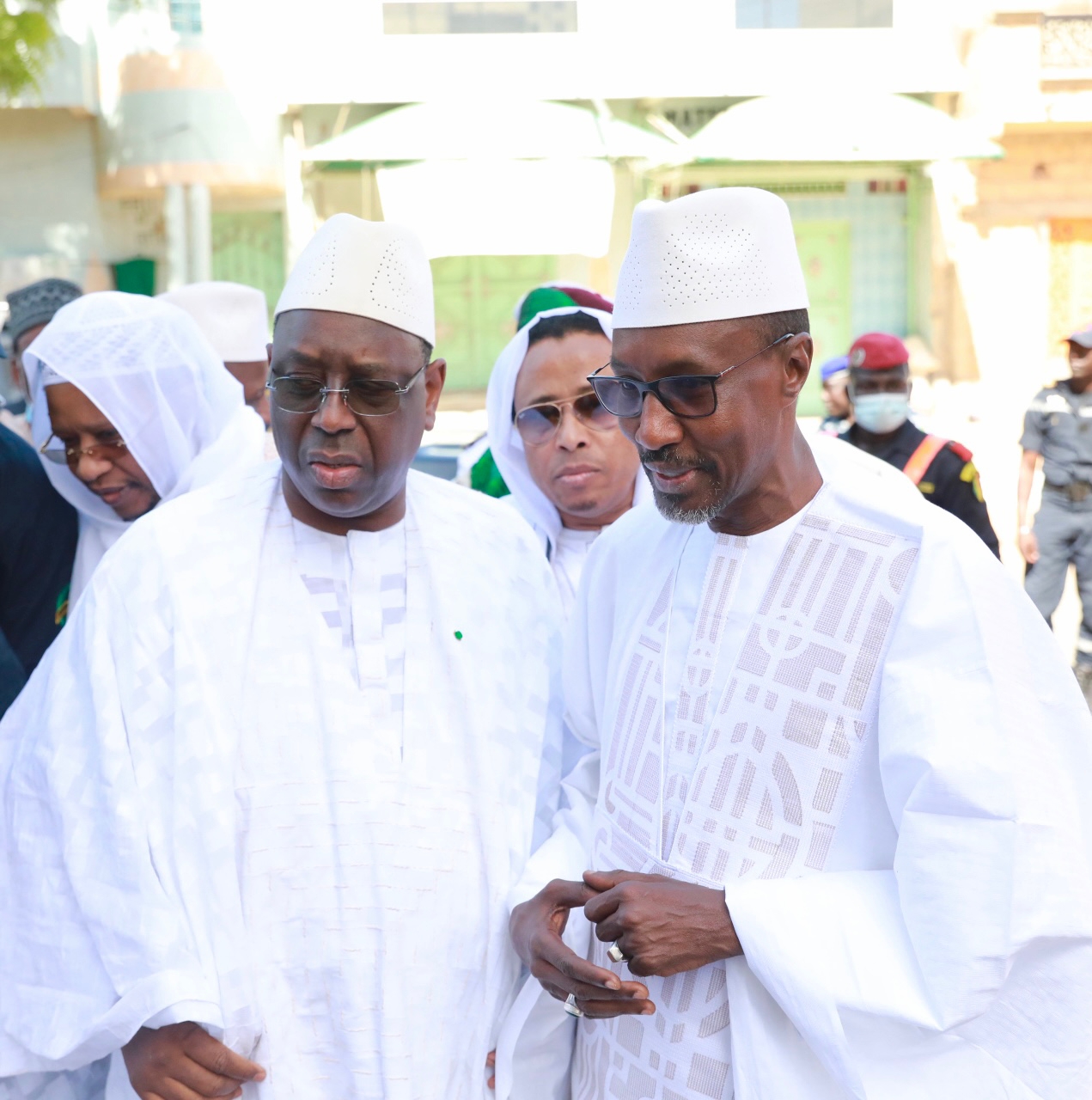 Photos / Accueil du président de la République à la 59e ziarra de Thierno Mountaga Daha Tall : Mamadou Mamour Diallo, DG Onas, aux premiers rangs