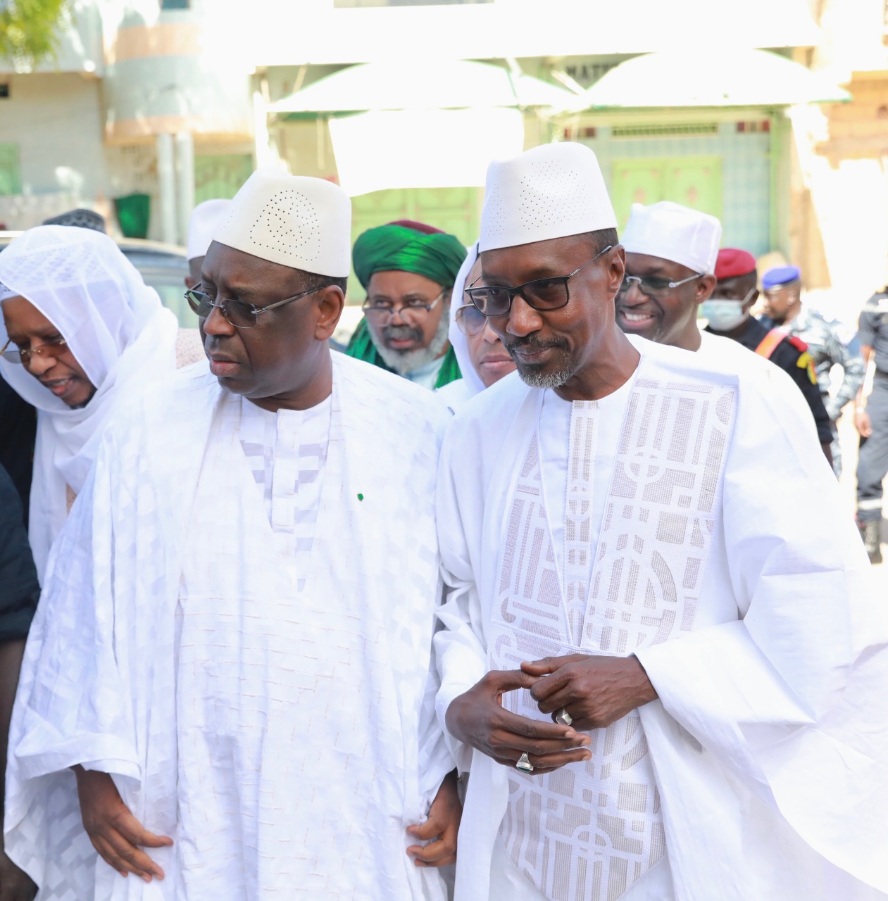 Photos / Accueil du président de la République à la 59e ziarra de Thierno Mountaga Daha Tall : Mamadou Mamour Diallo, DG Onas, aux premiers rangs