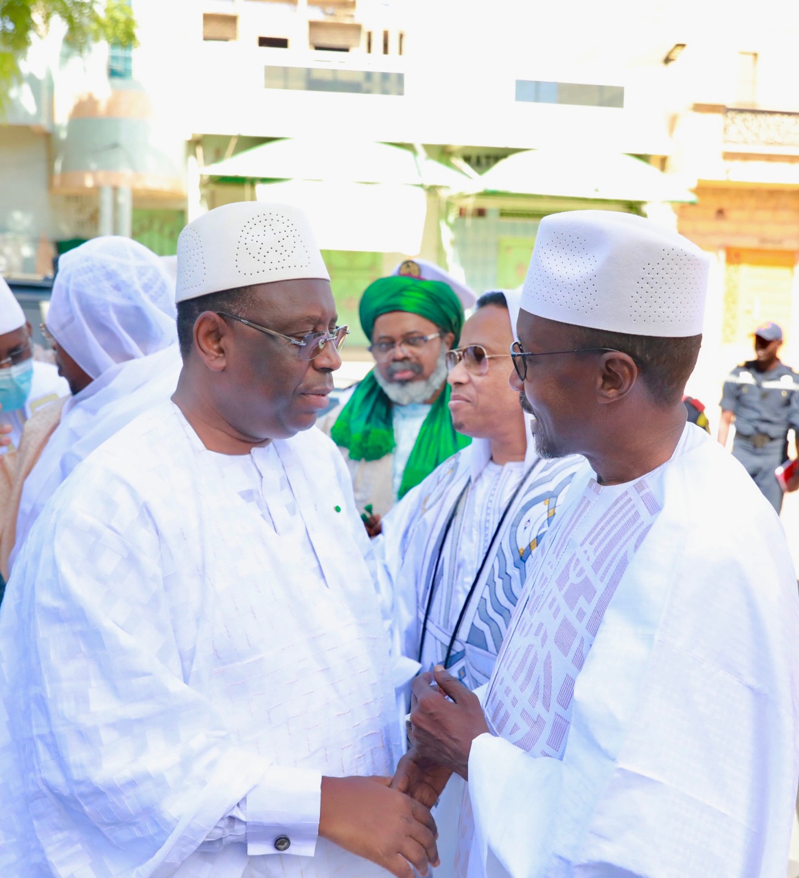 Photos / Accueil du président de la République à la 59e ziarra de Thierno Mountaga Daha Tall : Mamadou Mamour Diallo, DG Onas, aux premiers rangs