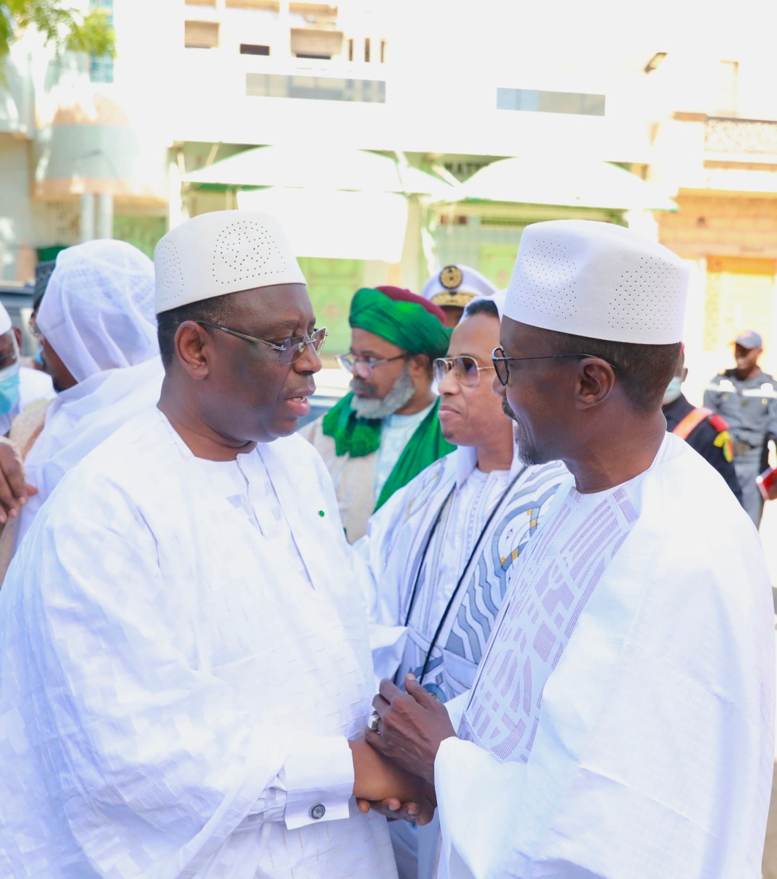 Photos / Accueil du président de la République à la 59e ziarra de Thierno Mountaga Daha Tall : Mamadou Mamour Diallo, DG Onas, aux premiers rangs