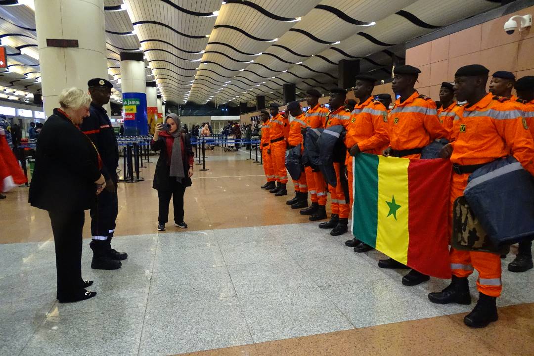 Photos / Solidarité avec la Turquie: Le détachement des pompiers sénégalais a quitté Dakar, ce lundi matin