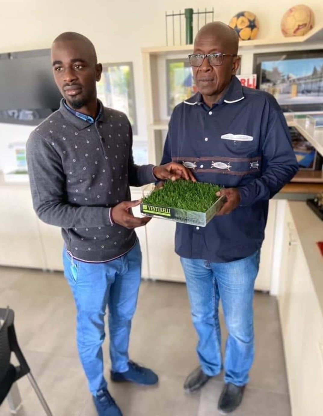 Grand-Yoff: Une délégation de la Fédération sénégalaise de football en visite au Stade Diaguily Bakhayokho (Photos)