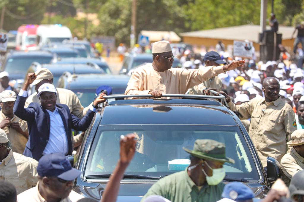 Le Président Macky Sall accueilli en grande pompe à Goudomp (¨Photos)