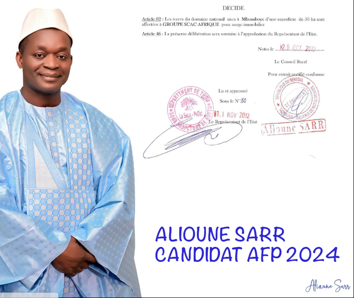 Alioune Sarr, candidat à l’élection présidentielle de 2024 : Un pari risqué ?