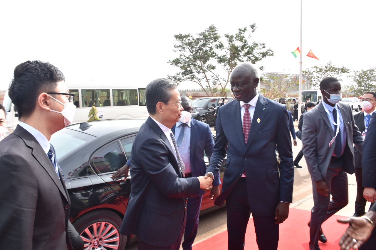 Photos : Visite du Parc industriel intégré de Diamniadio (P2ID) du président de l’Assemblée nationale du Sénégal, Amadou Mame Diouf et son hôte chinois, Président Zhao Léji