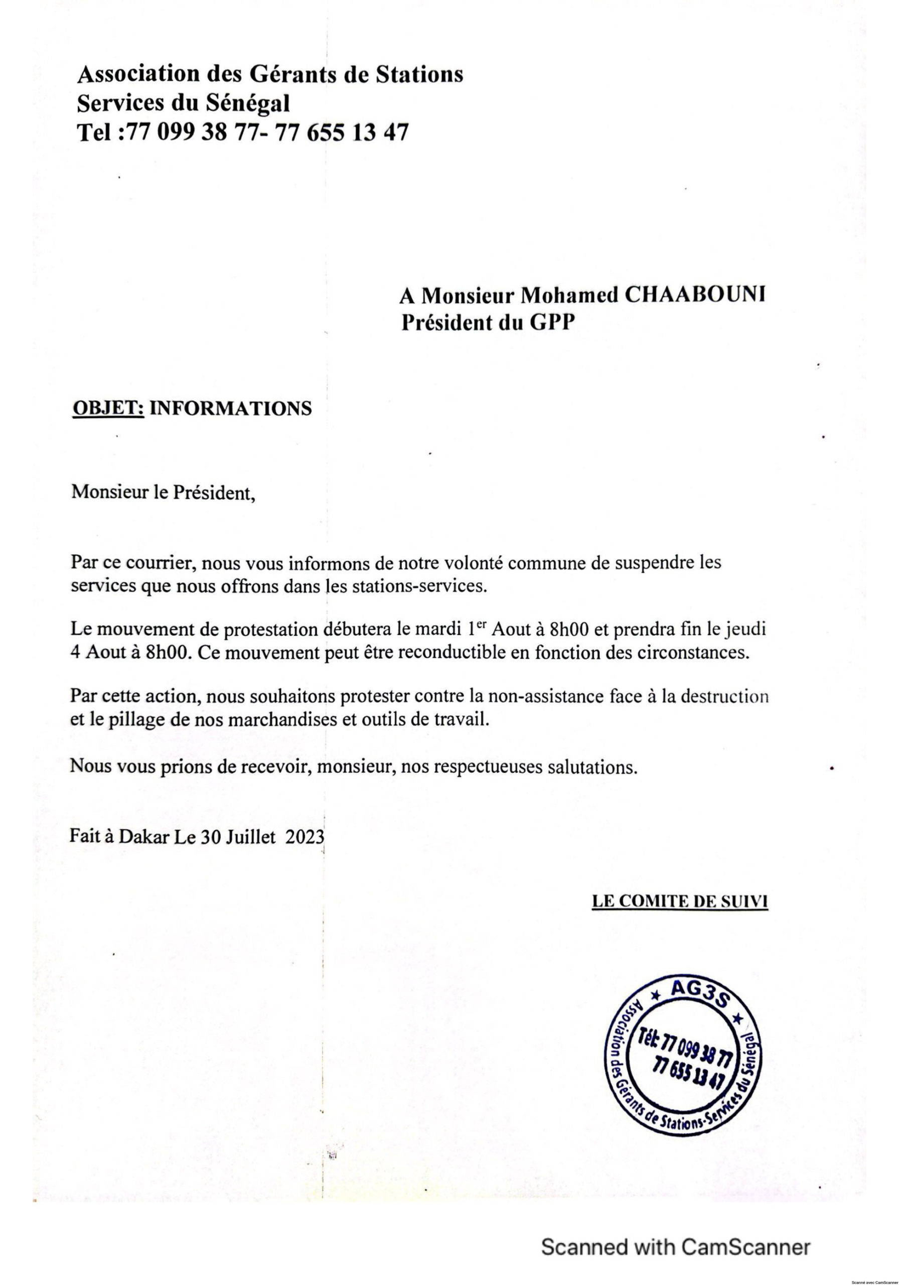 Vente de carburant : Les gérants de stations-services du Sénégal, décrètent 72 heures de grève à partir de demain