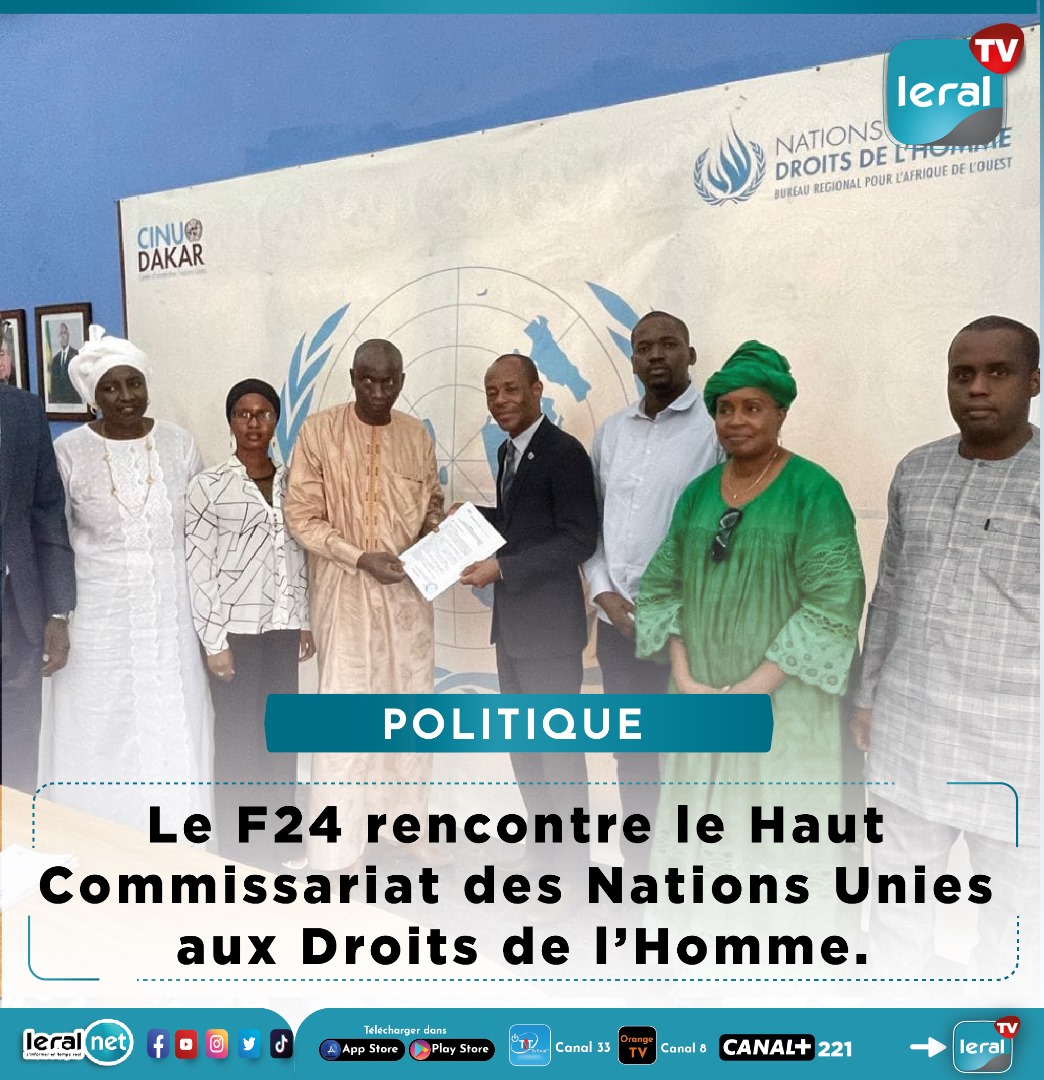 F24: Le Haut commissariat des Nations-Unies aux droits de l’homme a reçu Mimi Touré, Aliou Sané et Cie