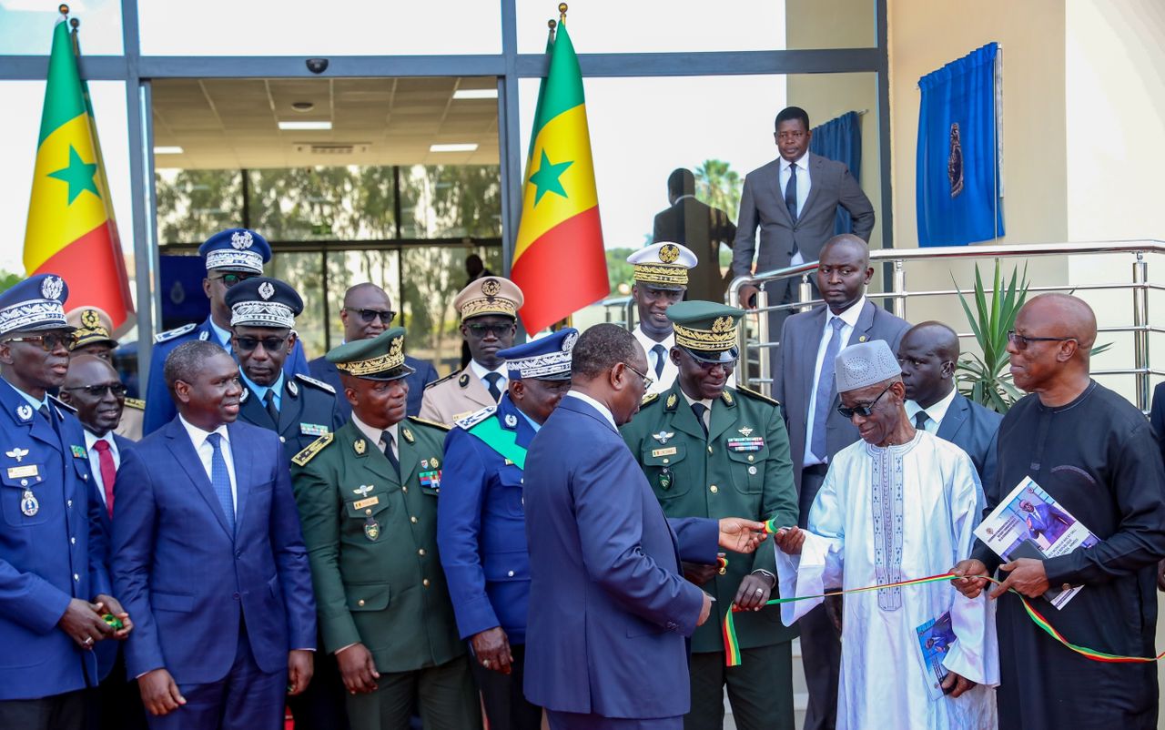 Photos : Le président de la République, Macky Sall, à la cérémonie d’inauguration de l’Etat-major de la Gendarmerie nationale et Direction de la Justice militaire