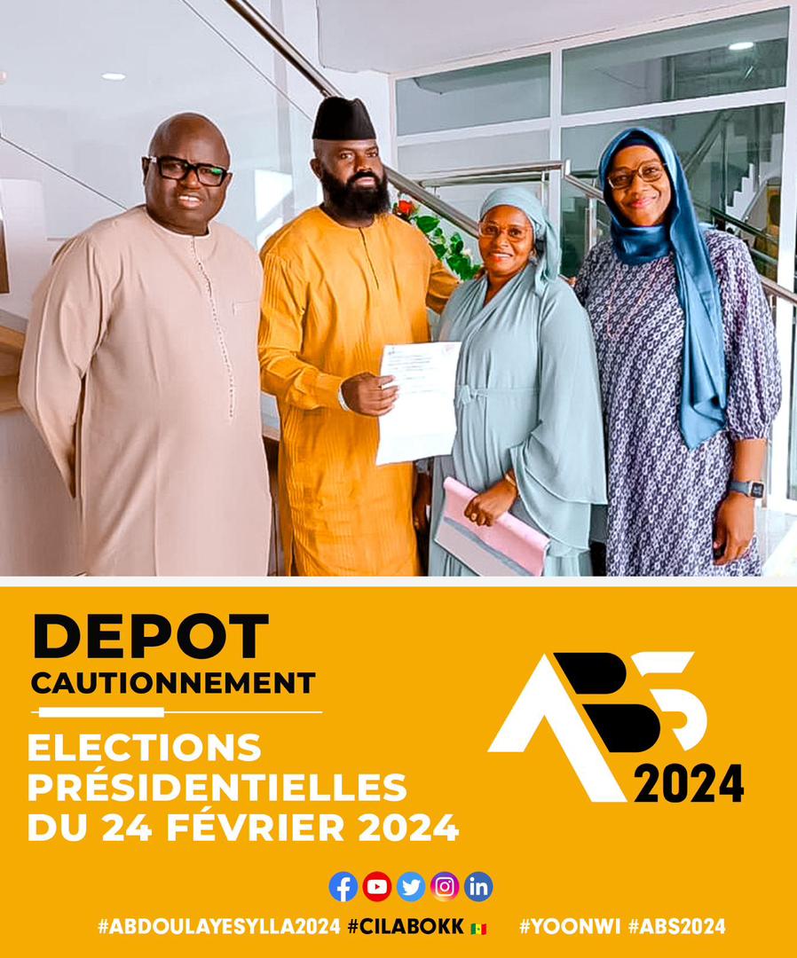 Présidentielle 2024 : Abdoulaye Sylla a déposé sa caution, ce jeudi