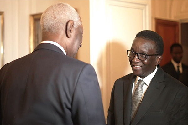 Amadou Ba reçu par le Président Abdou Diouf