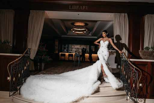 Mariage de Dj Padros: Admirez la magnifique robe de son épouse  (Photos)