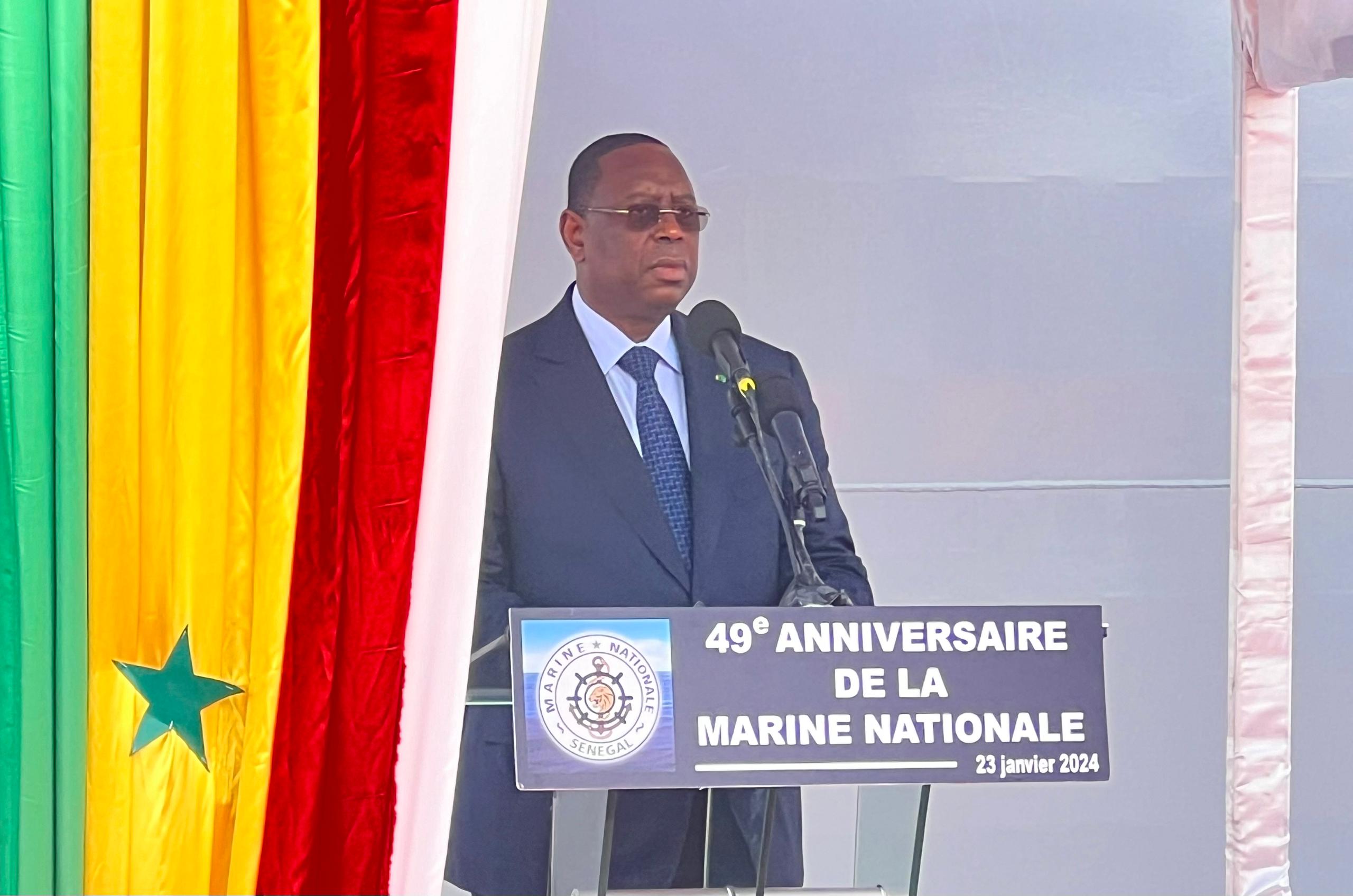 Photos: Le président de la République, Macky Sall, à la cérémonie d’inauguration du patrouilleur le « NIANI »