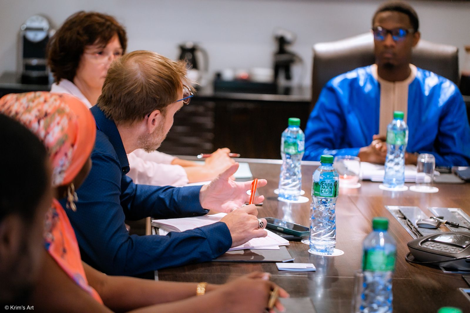 Photos / Recevant une Mission d'observation des élections de l'UE: La coalition Papa Djibril Fall Président exige la tenue du scrutin, avant le 2 avril 2024...